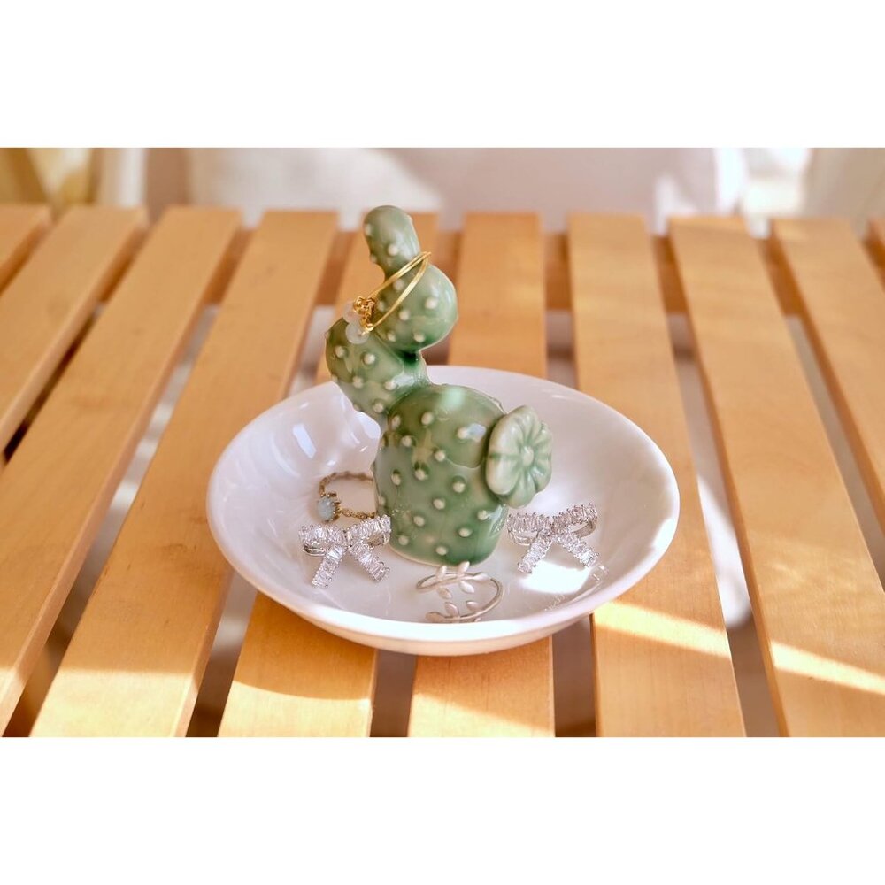 Cactus Christmas Gifts for Women Cactus Ring Holder Dish Birthday Gifts for Wome - Picture 6 of 7